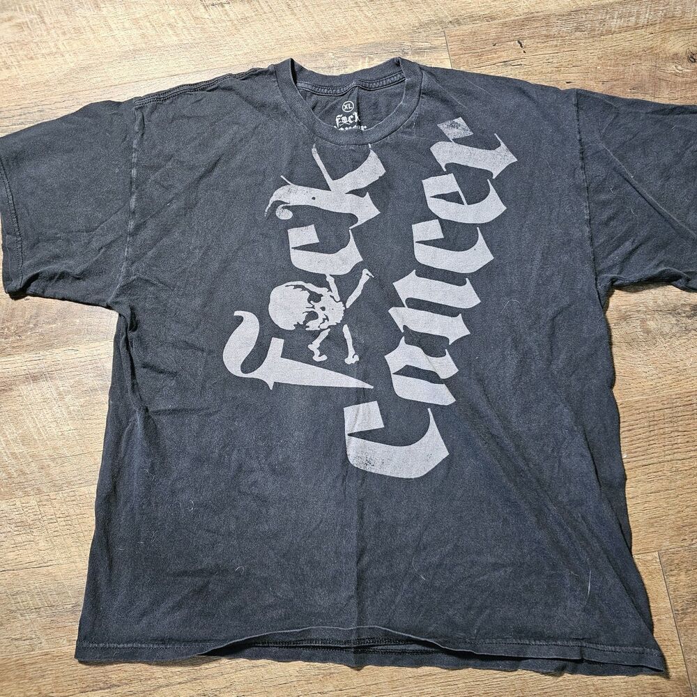 Fxck Cancer Black Graphic Tee Size XL - Fxck Cancer Foundation